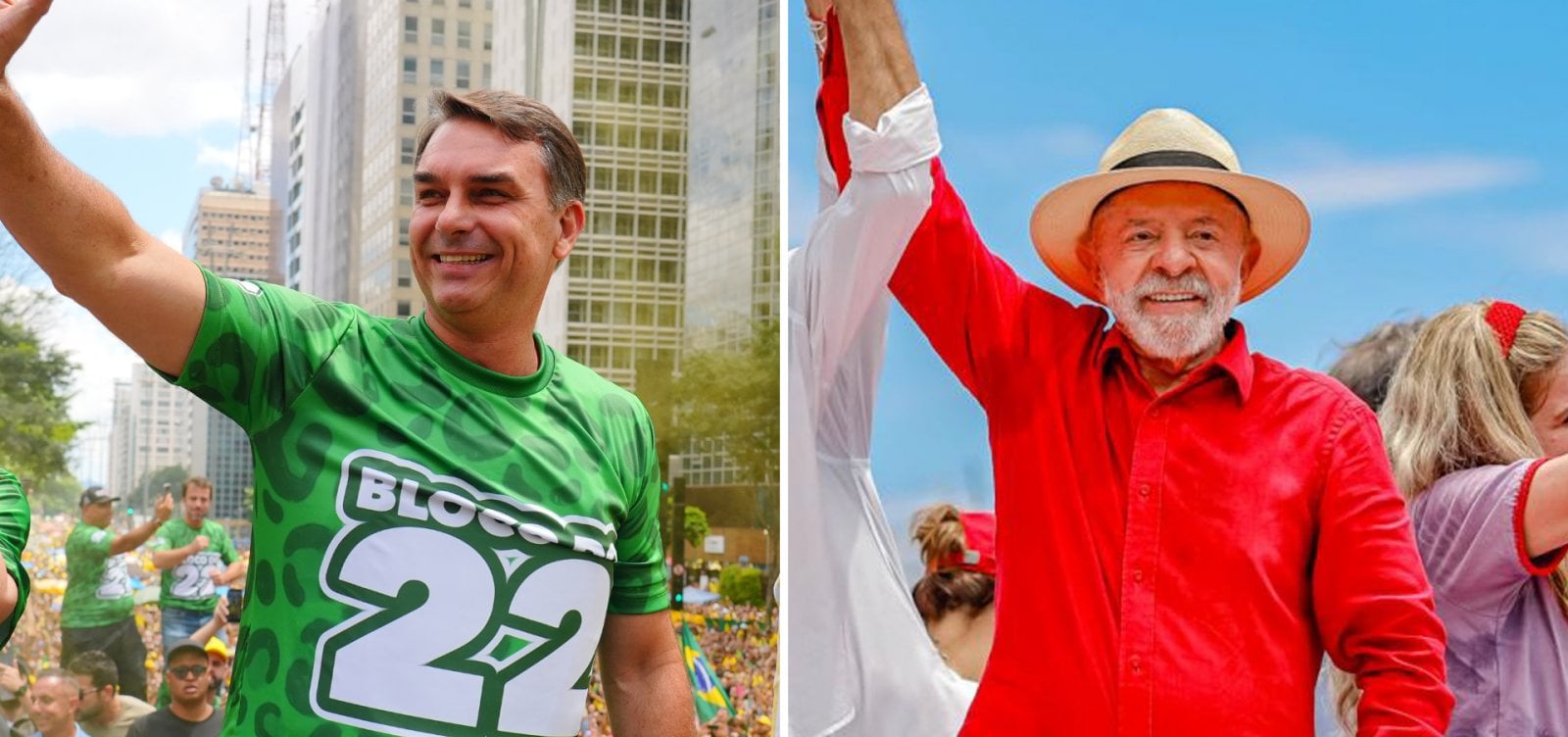 Quaest: Flávio tem 45%, e Lula 44%; distância diminui a quatro dias da eleição